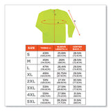 Glowear 8091 Non-certified Hi-vis Long Sleeve Shirt, Medium, Lime