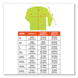 Glowear 8091 Non-certified Hi-vis Long Sleeve Shirt, 4x-large, Lime