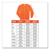 Glowear 8091 Non-certified Hi-vis Long Sleeve Shirt, Small, Orange
