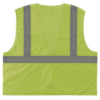 Glowear 8205hl-eco Class 2 Recycled Hi-vis Vest, Mesh, Polyester, 4x-large/5x-large, Lime