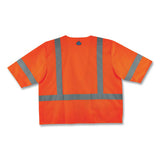 Glowear 8320z Class 3 Standard Zipper Vest, Polyester, 2x-large/3x-large, Orange, Ships In 1-3 Business Days