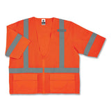 Glowear 8320z Class 3 Standard Zipper Vest, Polyester, 2x-large/3x-large, Orange, Ships In 1-3 Business Days