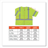 Glowear 8320z Class 3 Standard Zipper Vest, Polyester, 2x-large/3x-large, Lime, Ships In 1-3 Business Days