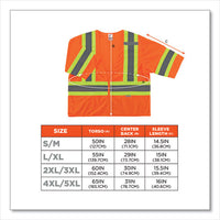Glowear 8330z Class 3 Two-tone Zipper Vest, Polyester, 2x-large/3x-large, Orange, Ships In 1-3 Business Days
