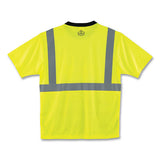 Glowear 8289bk Class 2 Hi-vis T-shirt With Black Bottom, X-large, Lime, Ships In 1-3 Business Days