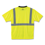 Glowear 8289bk Class 2 Hi-vis T-shirt With Black Bottom, 2x-large, Lime, Ships In 1-3 Business Days