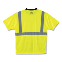 Glowear 8289bk Class 2 Hi-vis T-shirt With Black Bottom, 5x-large, Lime, Ships In 1-3 Business Days