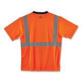 Glowear 8289bk Class 2 Hi-vis T-shirt With Black Bottom, 4x-large, Orange, Ships In 1-3 Business Days