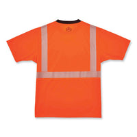 Glowear 8280bk Class 2 Performance T-shirt With Black Bottom, Polyester, 2x-large, Orange, Ships In 1-3 Business Days