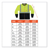 Glowear 8281bk Class 2 Long Sleeve Shirt With Black Bottom, Polyester, 5x-large, Lime, Ships In 1-3 Business Days