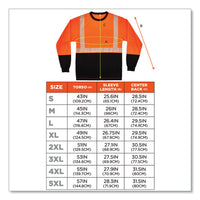 Glowear 8281bk Class 2 Long Sleeve Shirt With Black Bottom, Polyester, X-large, Orange, Ships In 1-3 Business Days