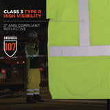 Glowear 8315ba Class 3 Hi-vis Breakaway Safety Vest, 4x-large To 5x-large, Lime, Ships In 1-3 Business Days