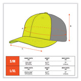 Glowear 8931 Reflective Stretch-fit Hat, Cotton/polyester, Small/medium, Hi-vis Lime, Ships In 1-3 Business Days