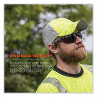 Glowear 8931 Reflective Stretch-fit Hat, Cotton/polyester, Small/medium, Hi-vis Lime, Ships In 1-3 Business Days