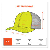 Glowear 8933 Reflective Snapback Hat, Cotton/polyester, One Size Fits Most, Hi-vis Lime, Ships In 1-3 Business Days