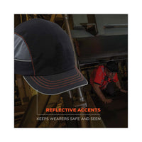 Skullerz 8950xl Xl Bump Cap Hat, Short Brim, Black, Ships In 1-3 Business Days