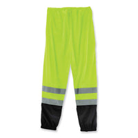 Glowear 8910bk Class E Hi-vis Pants With Black Bottom, Polyester, 2x-large/3x-large, Lime, Ships In 1-3 Business Days