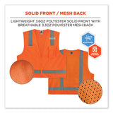 Glowear 8249z Class 2 Economy Surveyors Zipper Vest, Polyester, X-small, Orange, Ships In 1-3 Business Days