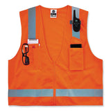 Glowear 8249z Class 2 Economy Surveyors Zipper Vest, Polyester, X-small, Orange, Ships In 1-3 Business Days