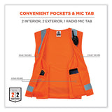 Glowear 8249z Class 2 Economy Surveyors Zipper Vest, Polyester, Large/x-large, Orange, Ships In 1-3 Business Days