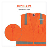 Glowear 8249z Class 2 Economy Surveyors Zipper Vest, Polyester, Large/x-large, Orange, Ships In 1-3 Business Days