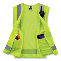 Glowear 8249z Class 2 Economy Surveyors Zipper Vest, Polyester, Small/medium, Lime, Ships In 1-3 Business Days