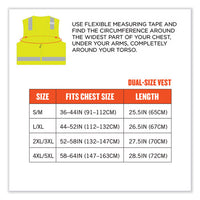 Glowear 8249z Class 2 Economy Surveyors Zipper Vest, Polyester, Small/medium, Lime, Ships In 1-3 Business Days