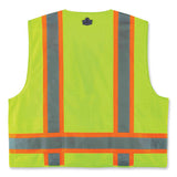 Glowear 8248z Class 2 Two-tone Surveyors Zipper Vest, Polyester, 2x-large/3x-large, Lime, Ships In 1-3 Business Days