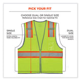 Glowear 8246z Class 2 Two-tone Mesh Reflective Binding Zipper Vest, Polyester, Large/xl, Lime, Ships In 1-3 Business Days