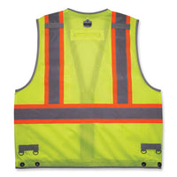 Glowear 8231tv Class 2 Hi-vis Tool Tethering Safety Vest, Polyester, 2x-large/3x-large, Lime, Ships In 1-3 Business Days