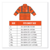 Glowear 8365 Class 3 Hi-vis Rain Jacket, Polyester, 3x-large, Orange, Ships In 1-3 Business Days