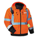 Glowear 8379 Class 3 Hi-vis Fleece Lined Bomber Jacket, Orange, 3x-large, Ships In 1-3 Business Days