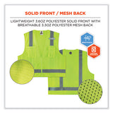 Glowear 8249z-s Single Size Class 2 Economy Surveyors Zipper Vest, Polyester, Small, Lime, Ships In 1-3 Business Days