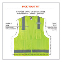 Glowear 8249z-s Single Size Class 2 Economy Surveyors Zipper Vest, Polyester, Small, Lime, Ships In 1-3 Business Days