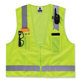 Glowear 8249z-s Single Size Class 2 Economy Surveyors Zipper Vest, Polyester, Large, Lime, Ships In 1-3 Business Days