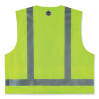 Glowear 8249z-s Single Size Class 2 Economy Surveyors Zipper Vest, Polyester, Large, Lime, Ships In 1-3 Business Days