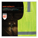 Glowear 8249z-s Single Size Class 2 Economy Surveyors Zipper Vest, Polyester, Large, Lime, Ships In 1-3 Business Days