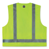 Glowear 8249z-s Single Size Class 2 Economy Surveyors Zipper Vest, Polyester, 2x-large, Lime, Ships In 1-3 Business Days