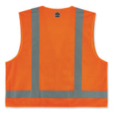 Glowear 8249z-s Single Size Class 2 Economy Surveyors Zipper Vest, Polyester, 5x-large, Orange, Ships In 1-3 Business Days