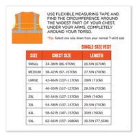 Glowear 8215ba-s Single Size Class 2 Economy Breakaway Mesh Vest, Polyester, X-large, Orange, Ships In 1-3 Business Days
