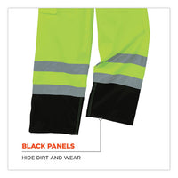 Glowear 8918bk Class E Hi-vis Rain Bibs Black Bottom, 2x-large, Lime, Ships In 1-3 Business Days