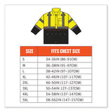 Glowear 8365bk Class 3 Hi-vis Rain Jacket Black Bottom, Small, Lime, Ships In 1-3 Business Days