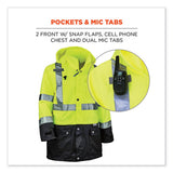 Glowear 8365bk Class 3 Hi-vis Rain Jacket Black Bottom, Medium, Lime, Ships In 1-3 Business Days