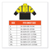 Glowear 8365bk Class 3 Hi-vis Rain Jacket Black Bottom, Medium, Lime, Ships In 1-3 Business Days