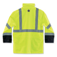 Glowear 8365bk Class 3 Hi-vis Rain Jacket Black Bottom, Large, Lime, Ships In 1-3 Business Days