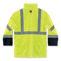 Glowear 8365bk Class 3 Hi-vis Rain Jacket Black Bottom, X-large, Lime, Ships In 1-3 Business Days