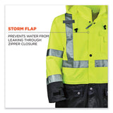 Glowear 8365bk Class 3 Hi-vis Rain Jacket Black Bottom, 4x-large, Lime, Ships In 1-3 Business Days