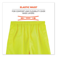 Glowear 8916 Class E Lightweight Hi-vis Rain Pants, Small, Lime, Ships In 1-3 Business Days