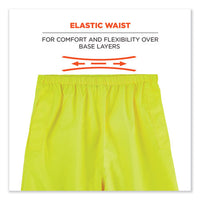 Glowear 8916 Class E Lightweight Hi-vis Rain Pants, 3x-large, Lime, Ships In 1-3 Business Days