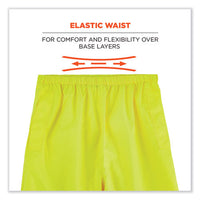 Glowear 8916 Class E Lightweight Hi-vis Rain Pants, 4x-large, Lime, Ships In 1-3 Business Days